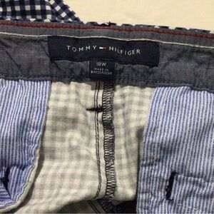Tommy Hilfiger Blue and White Striped Shirt